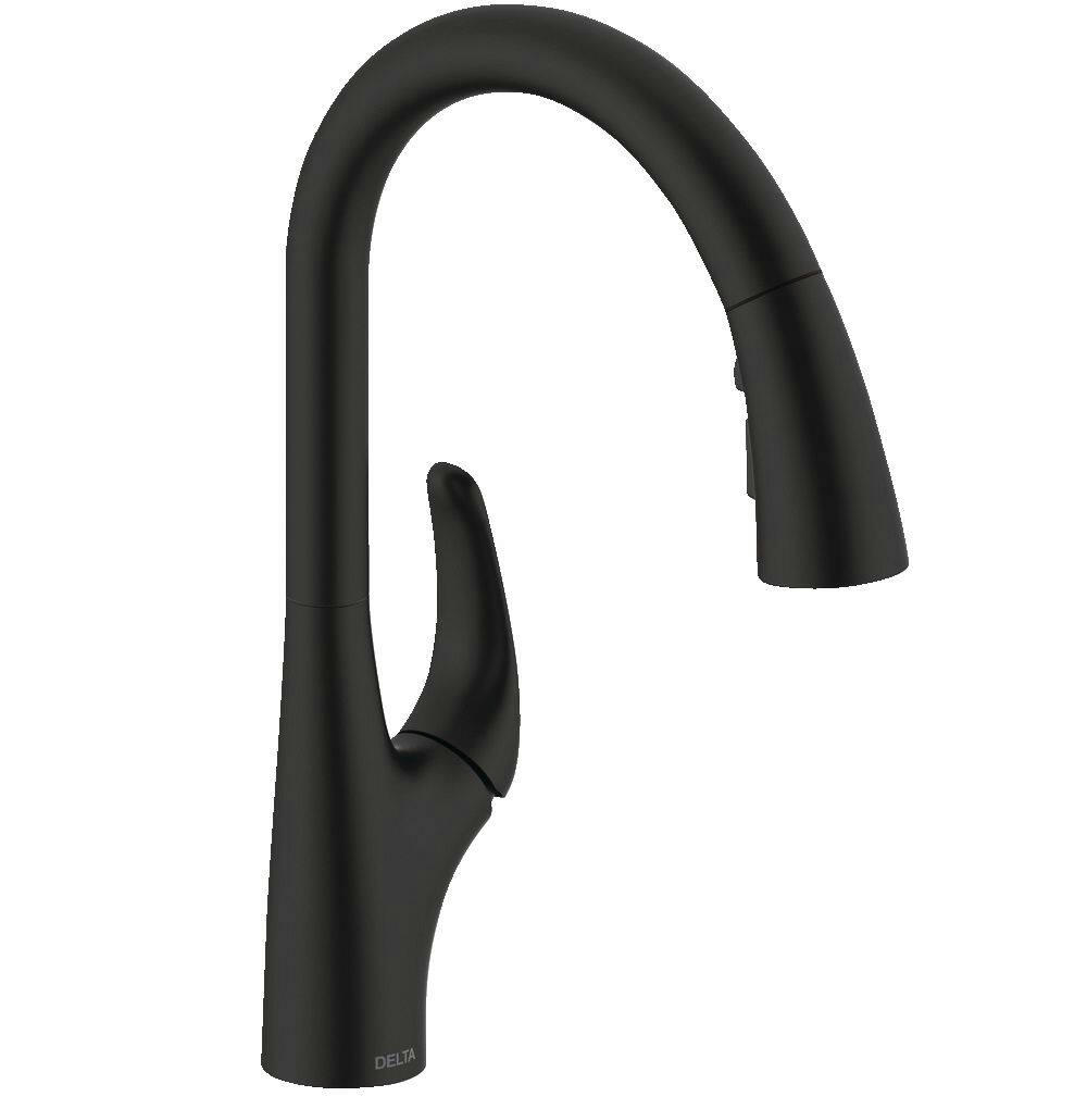 Delta Seabourne Pulldown Kitchen Faucet, Matte Black