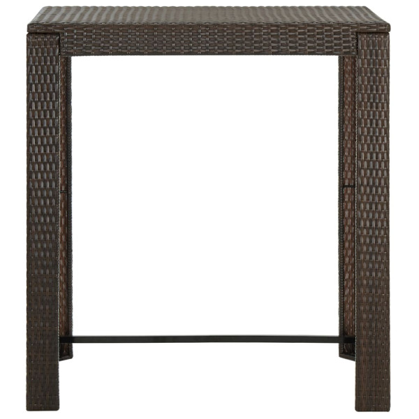 Stolik barowy Brąz 100 x 60.5 x 110.5 cm Technorattan vidaXL