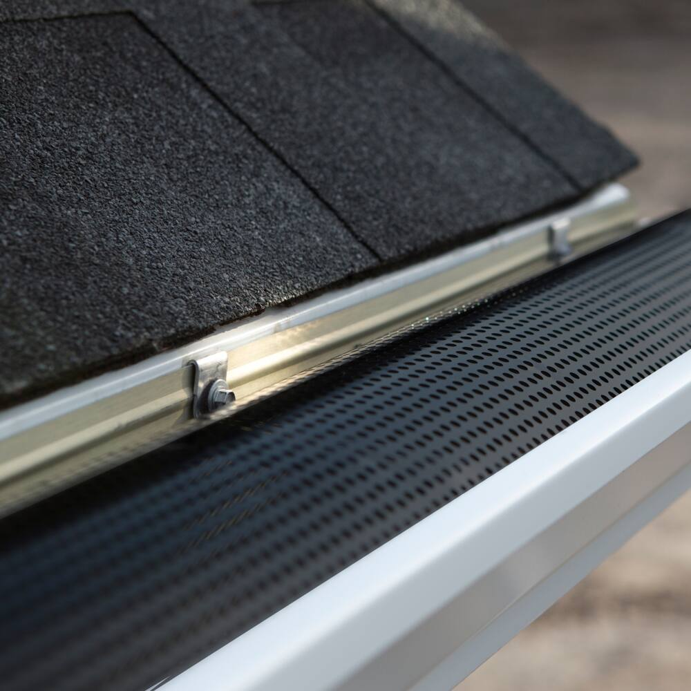 Alu-Rex Gutter Guard for Eavestrough, 5-in x 20-ft, Black