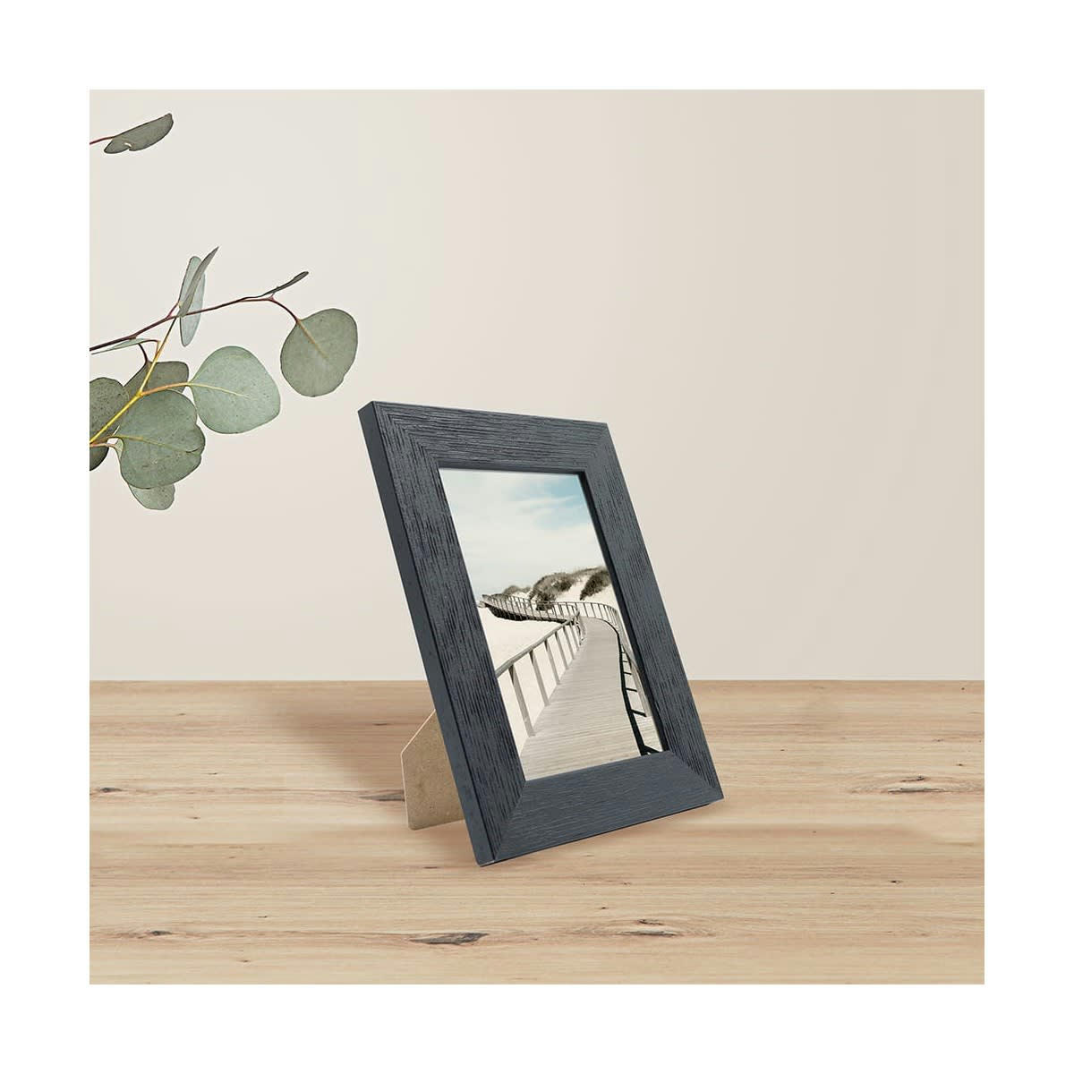 KARMA - Cadre photo noir 10x15 cm bois reconstitué fsc