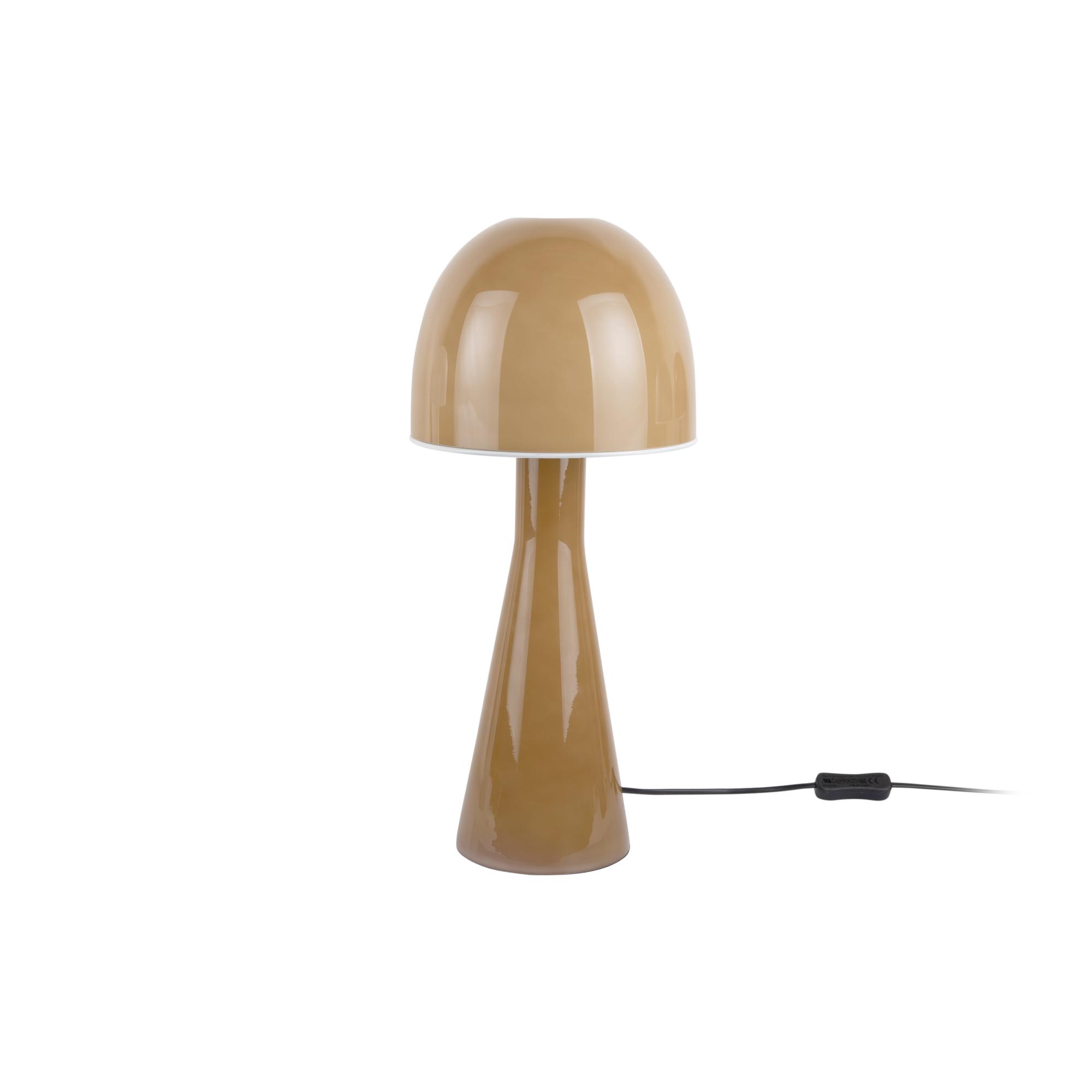 Leitmotiv tafellamp Bombin - geel - 20x20x45cm - Paddenstoellamp