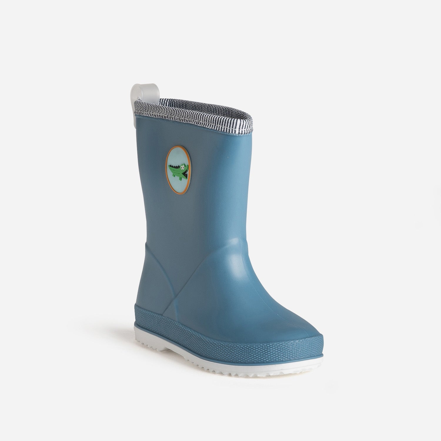Botte de pluie BE ONLY bleu patch crocodile