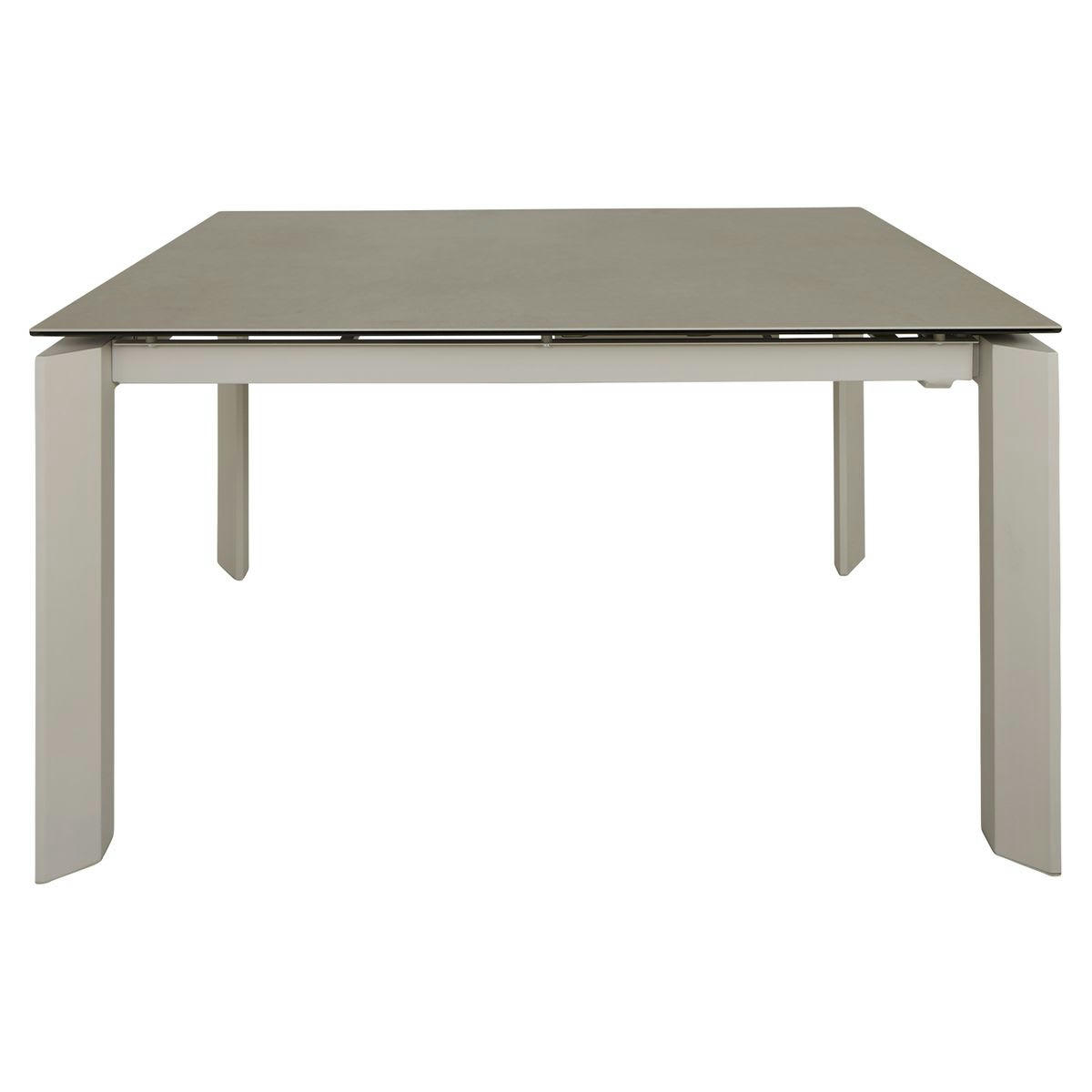 CONCRETE - Table céramique extensible 160 x 90 cm avec allonge intégrée