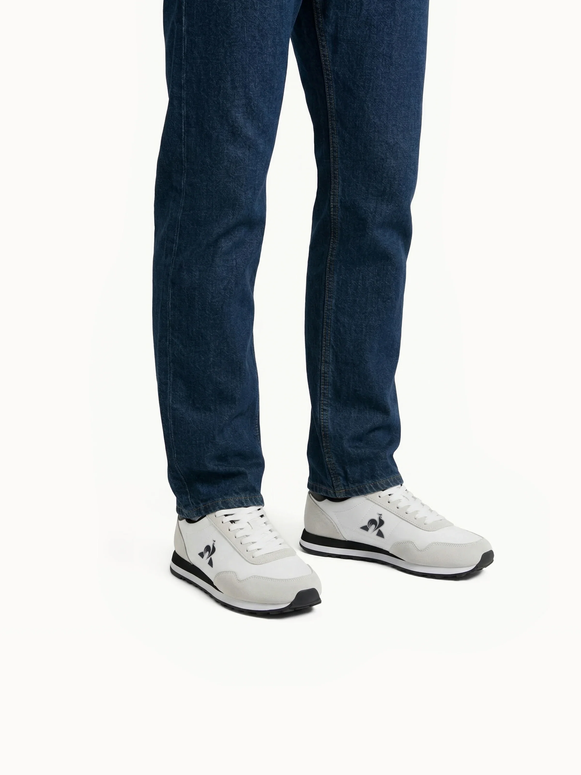 Sneakers retro-running en textile et suede Astra