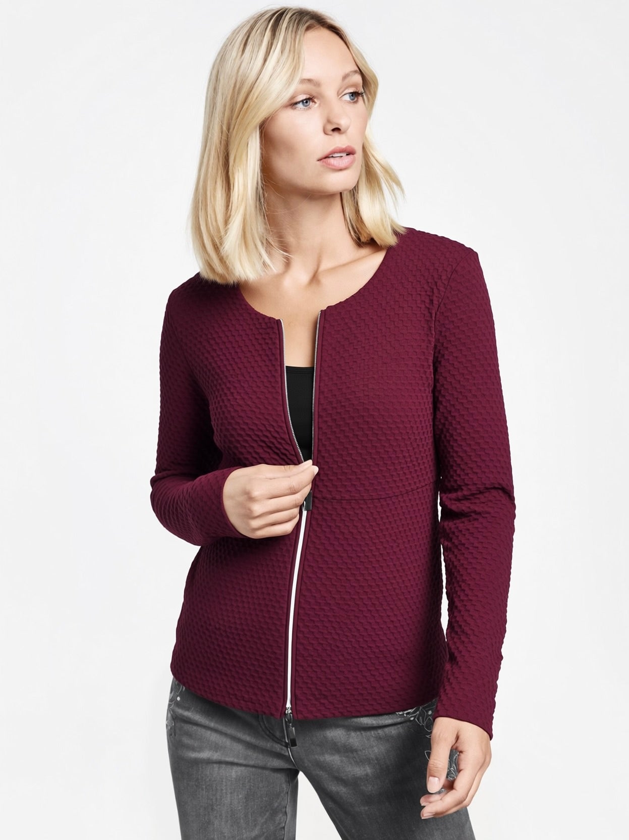 Zippered Cardigan