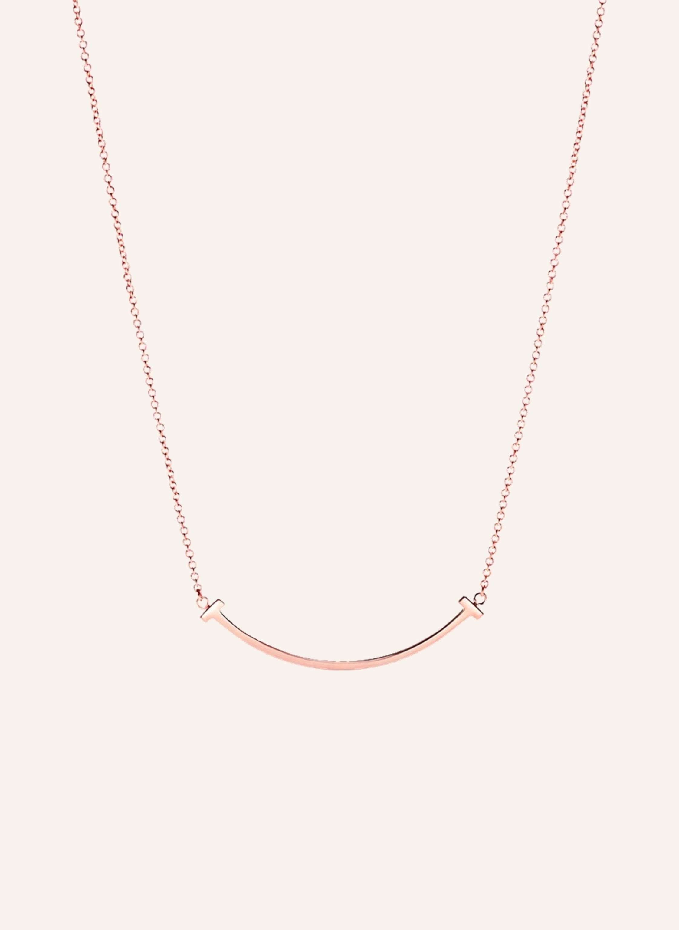 TIFFANY & Co. Halskette TIFFANY T SMILE aus 18 Karat Roségold