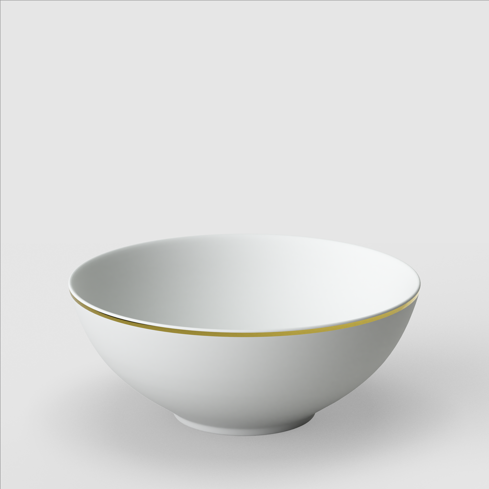 MetroChic Appetizer/ Dessert Bowl - Multi-colored, 13.6 oz, Premium Bone Porcelain