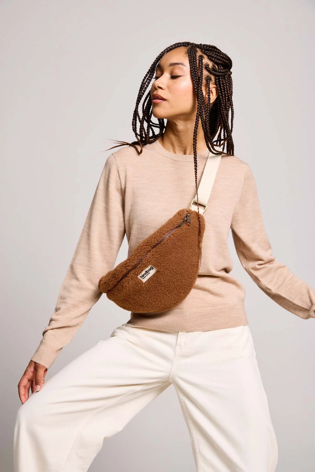 Sac banane L Sasha Teddy Brun