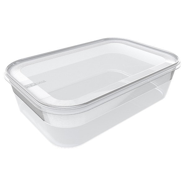 Grande Boîte rectangulaire alimentaire congélation 3 litres - Transparent
