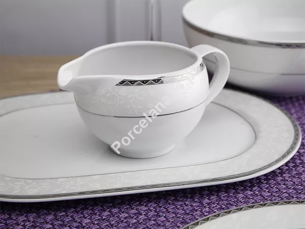 Serwis obiadowy na 12 osób (42 el.) Waza - Classic WA-99 Platyna
