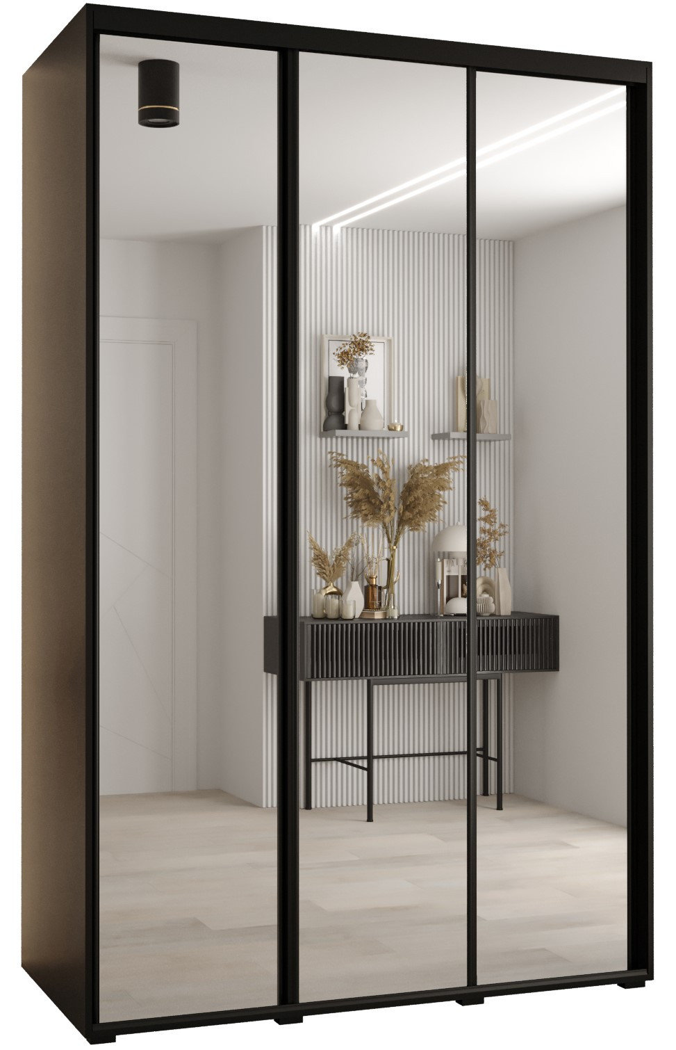 Szafa przesuwna 60 Cannes 2 160 czarny czarny czarny