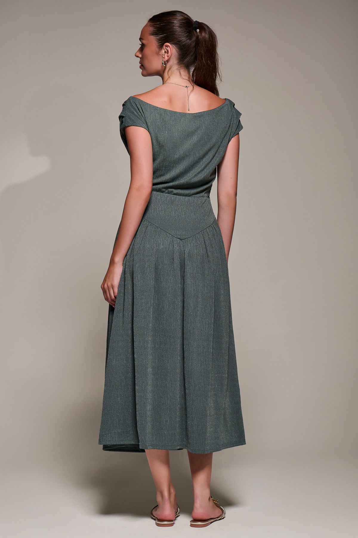 Jolie Moi Asymmetric Neckline Midaxi Dress