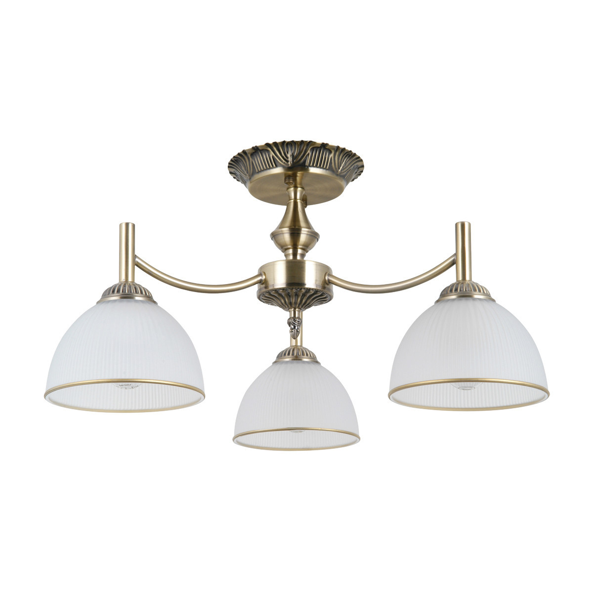 Lampa sufitowa antyczny mosiądz FENER 3xE27x40W wym: 28x52x52 cm Italux
