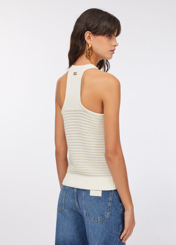 Top a righe lurex&reg;