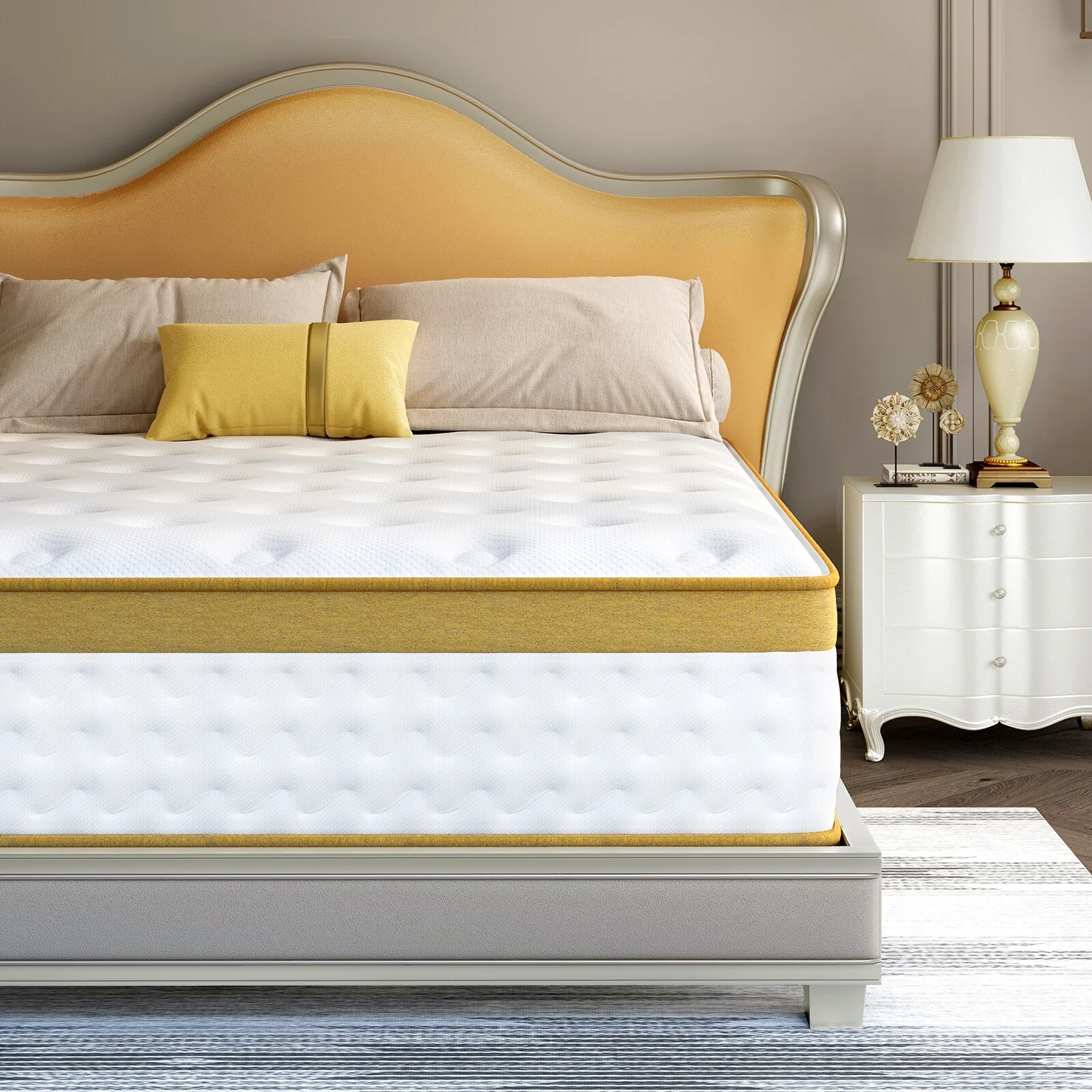 10 in. Medium Firm Gel-infused Memory Foam Hybrid Mattress Cooling and Breathable with CertiPUR-US and OEKO-TEX