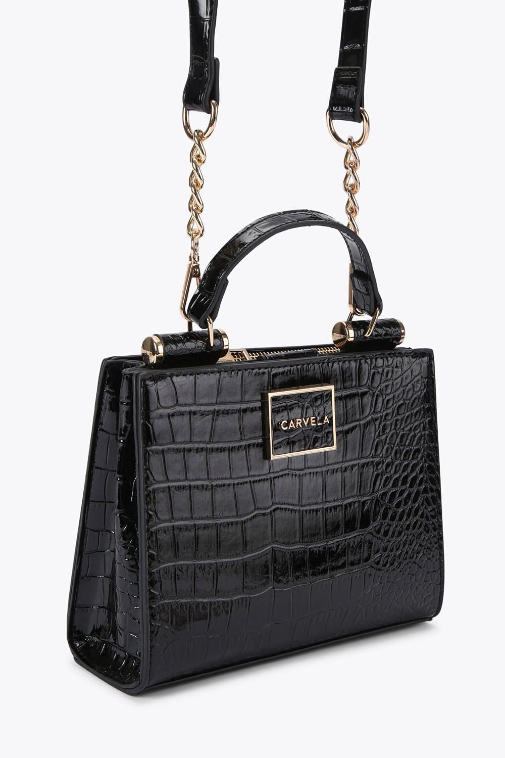 Carvela Jessica Mini Tote 2' Croc Print Bag