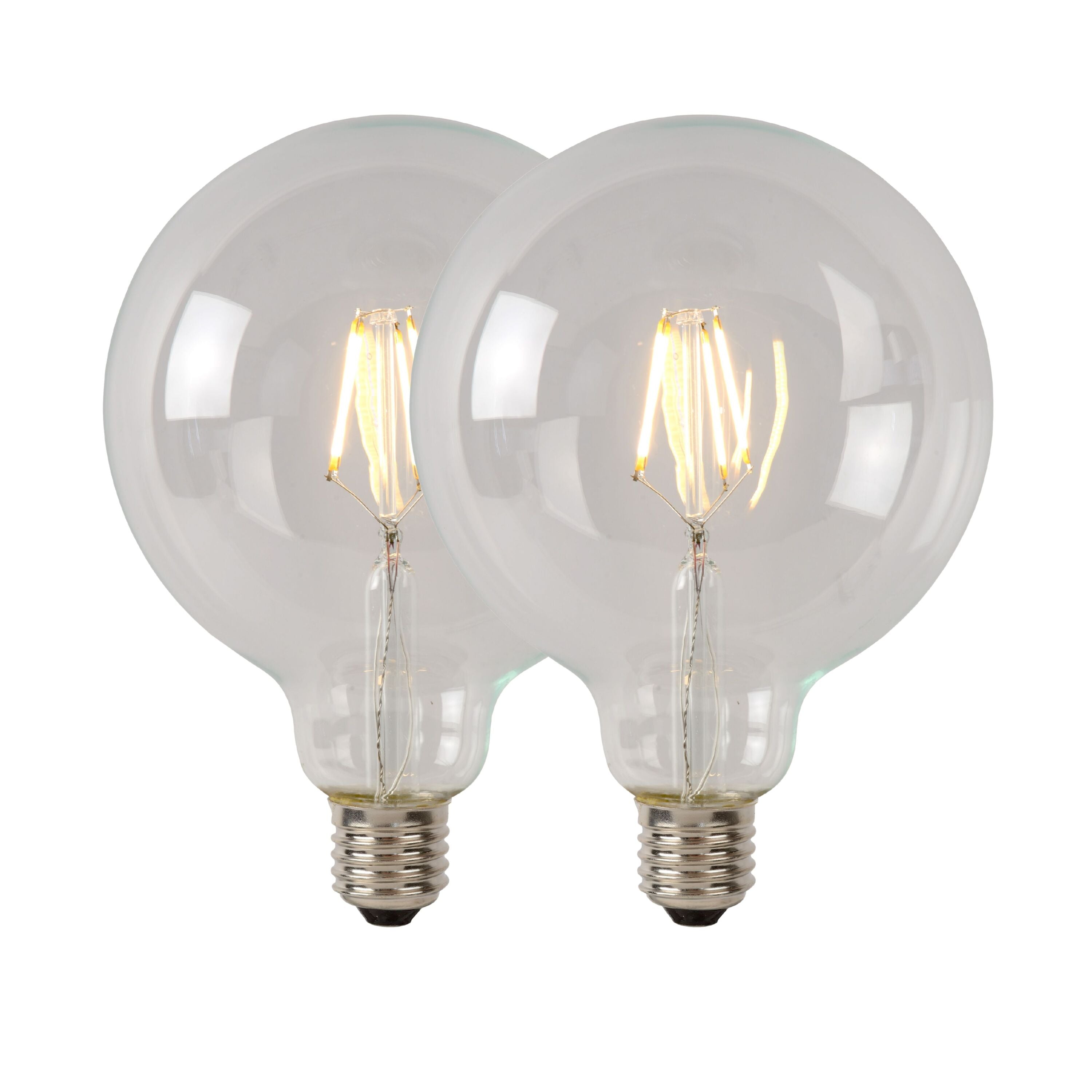 Lucide G125 Class B Filament lamp - Transparant (set van 2)