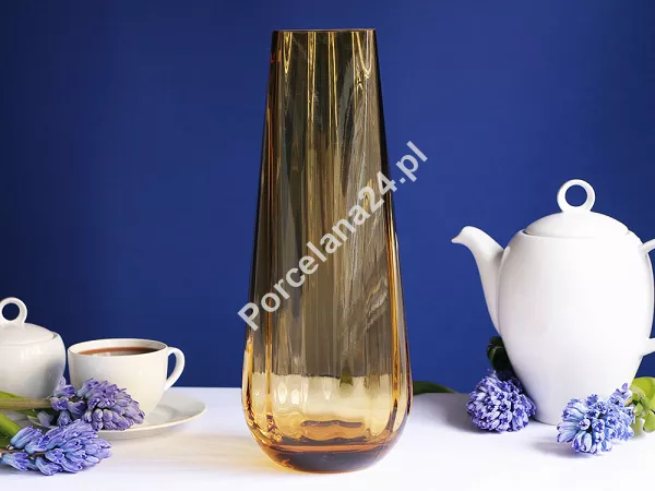 Wazon optyk pionowy 35 cm Krosno -Bursztyn 44.WA-D058-0350