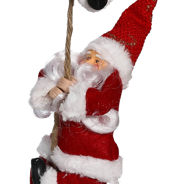 Guirlande Pères Noël grimpeurs en plastique 110cm - Atmosphera