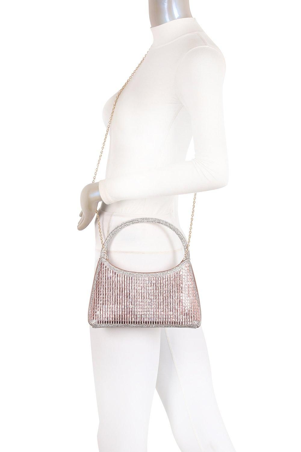 Fontanella Fashion Lucido Diamante Shoulder Top-Handle Evening Bag