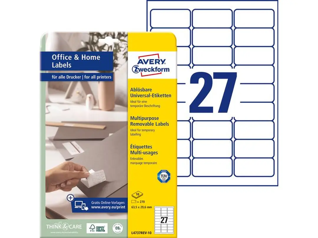 Etiketten 10er-Set L4737REV