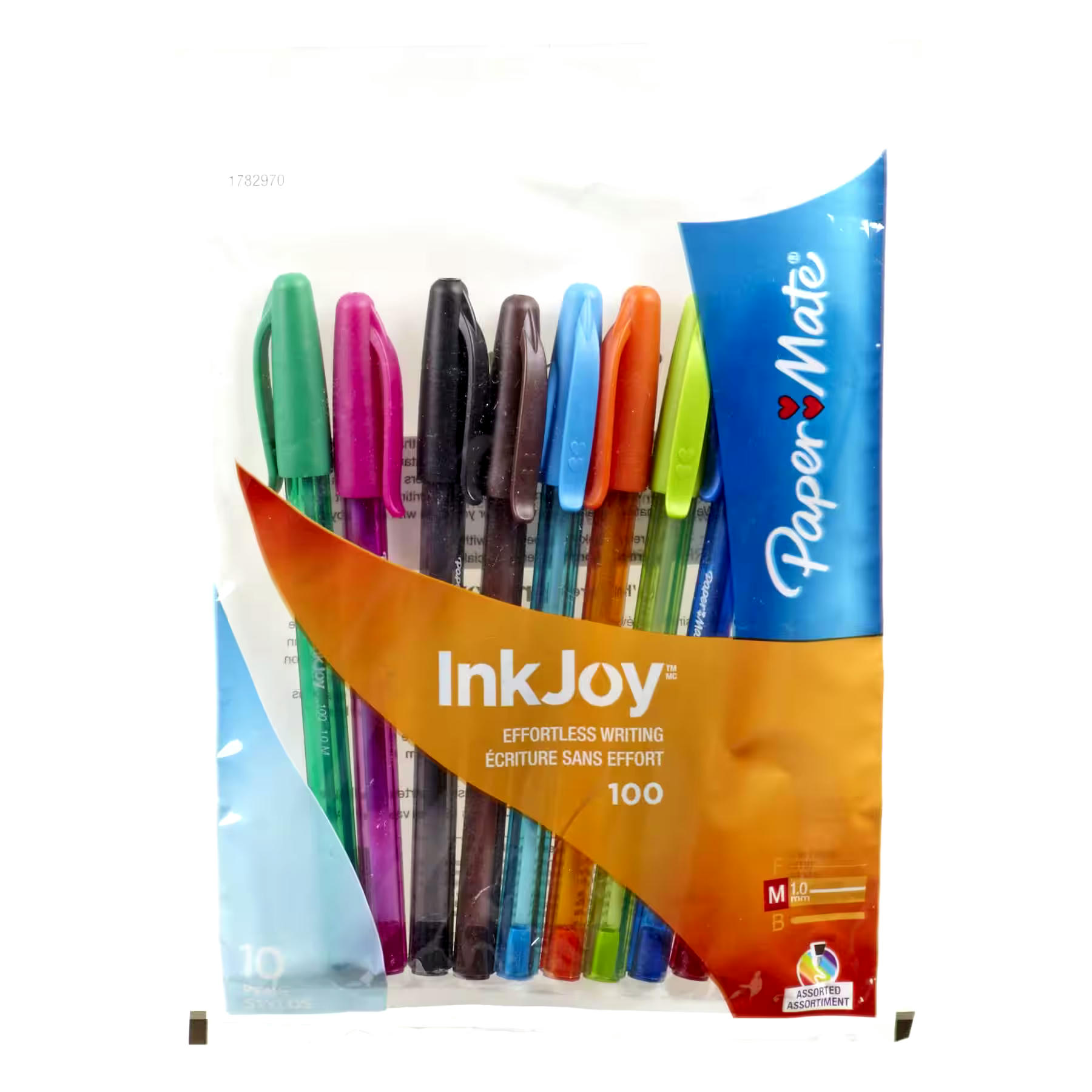 Paper Mate InkJoy 100ST Ballpoint Pens, Medium Point (1.0mm), Assorted Colours, 10 Count