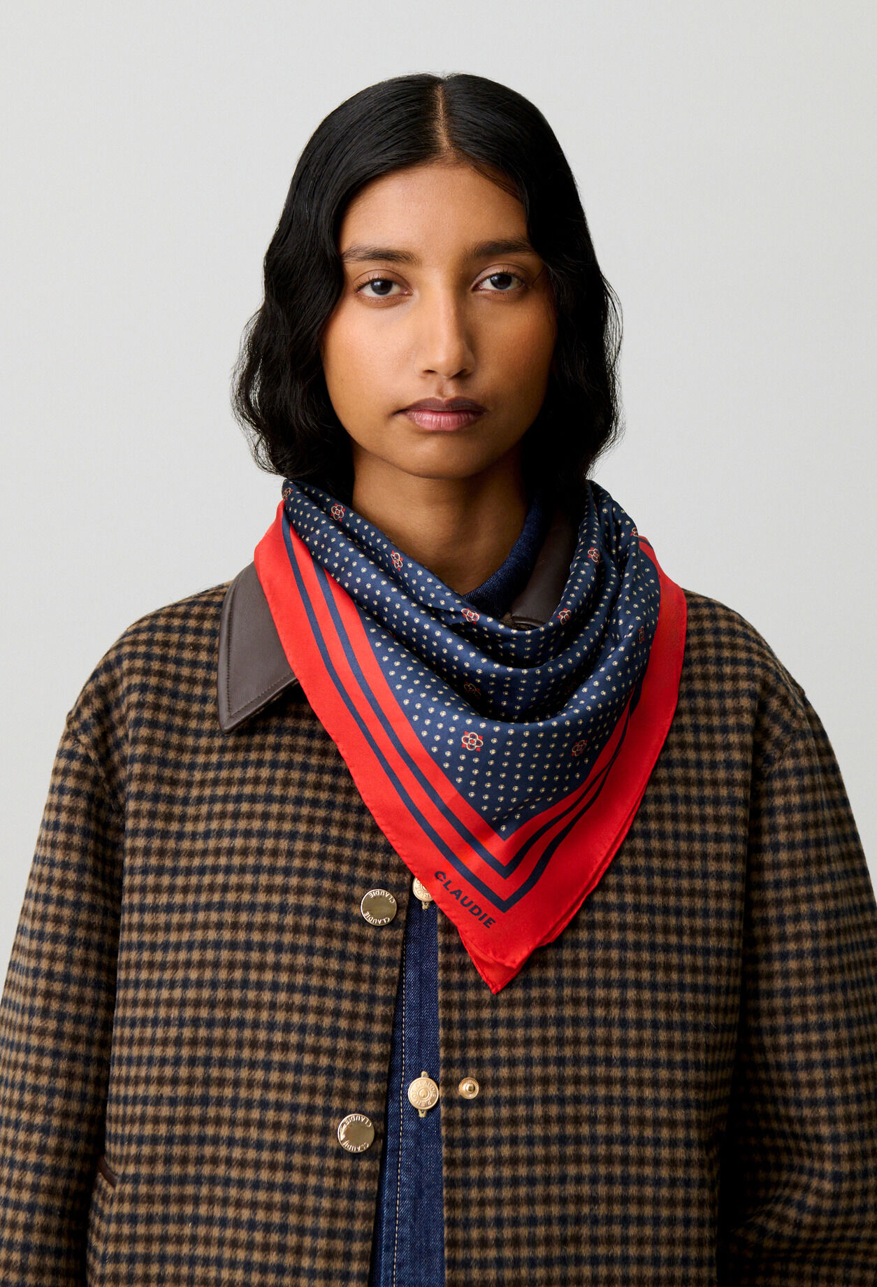 Foulard carré imprimé