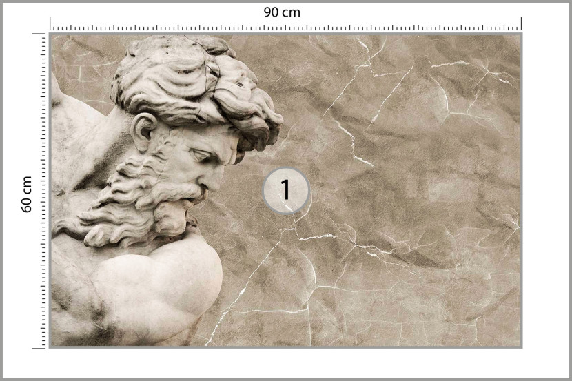 Fototapeta Do Biura Rzeźba NEPTUN Abstrakcja 90x60cm