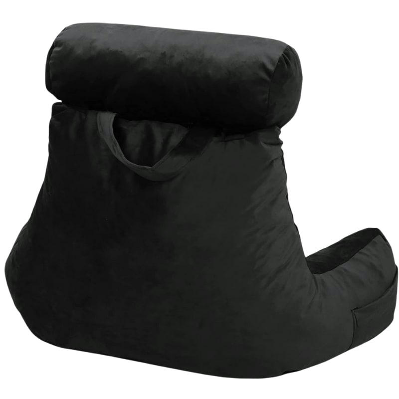 - Coussin de lecture Velours Noir 65 x 80 cm