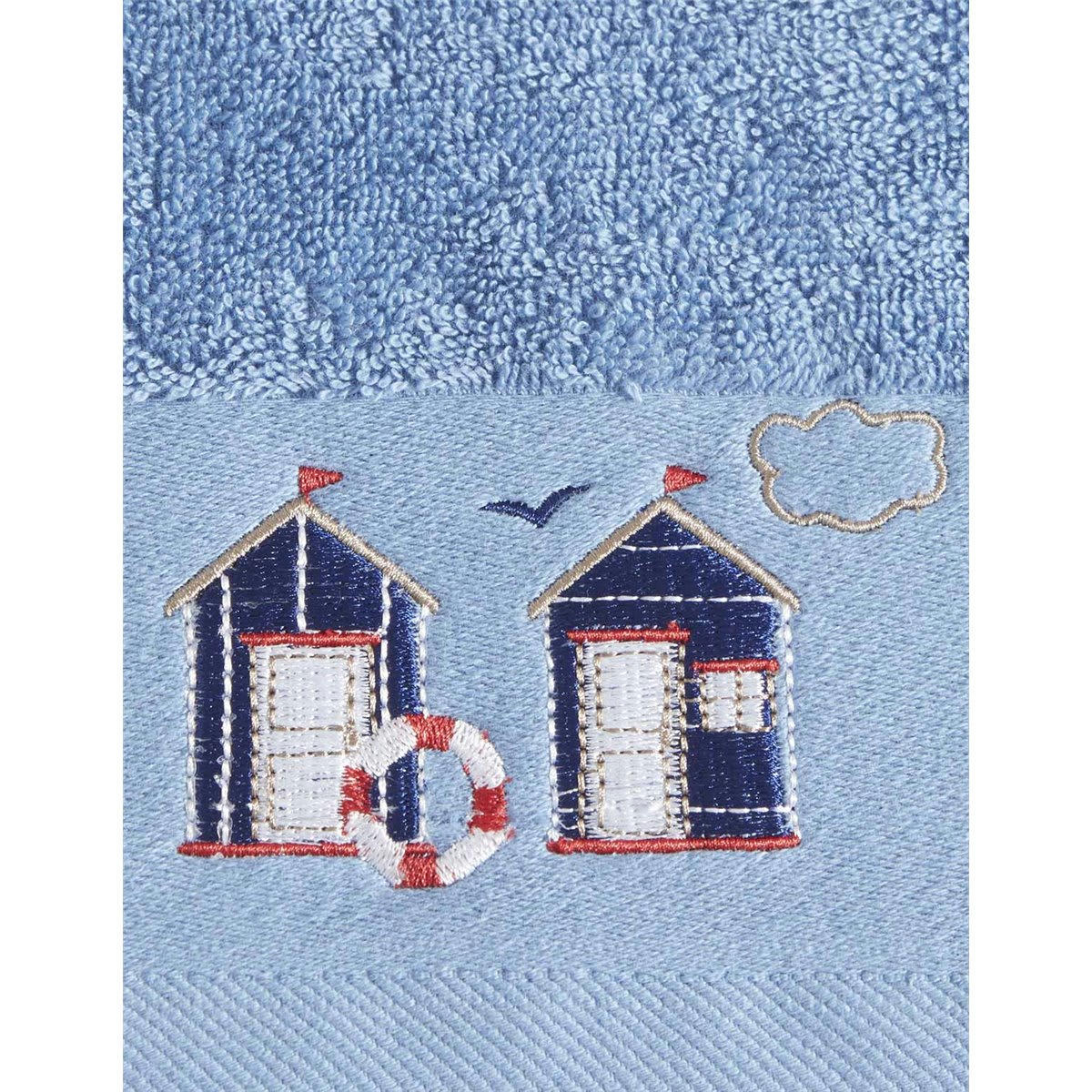 CABINE 21 - Serviette de toilette  cobalt 50x100 cm