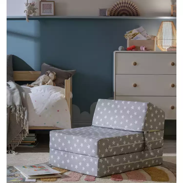 Habitat Kids Fabric Chairbed - Grey