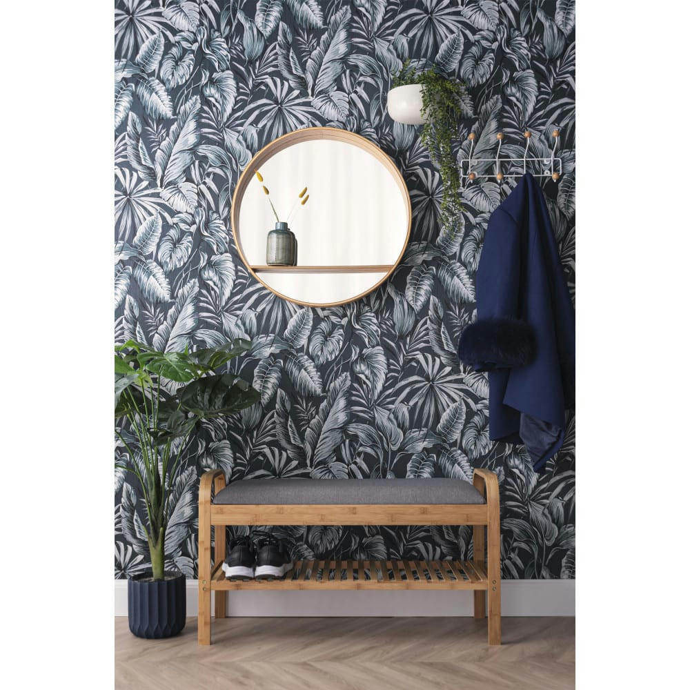 ARCH - Banc en bois et tissu gris