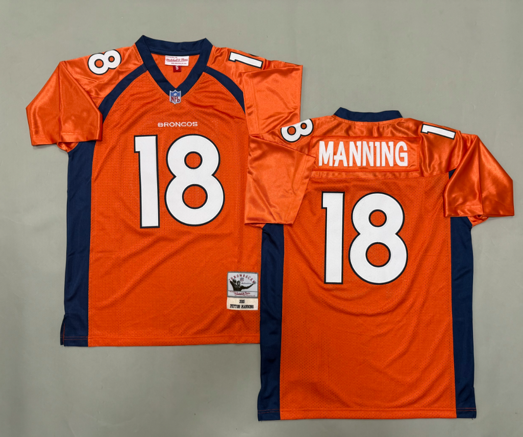 Peyton Manning Denver Broncos Authentic Throwback Retired Player Jersey