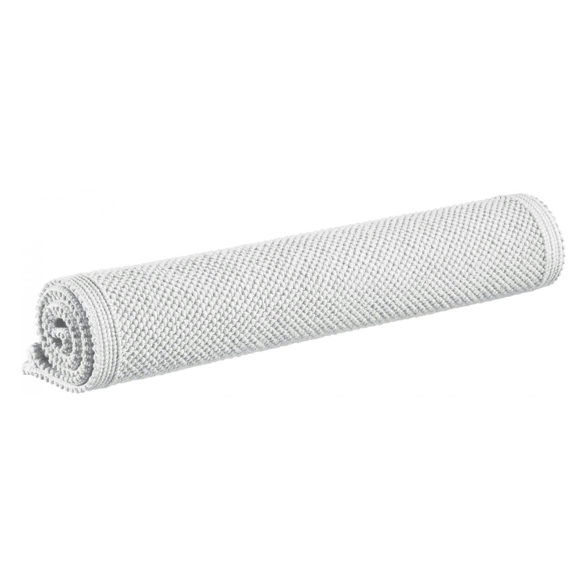 ETIA - Tapis de bain uni  en coton neige 54 x 110