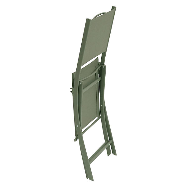 Lot de 4 chaises de jardin Modula pliables vert laurier - Hespéride