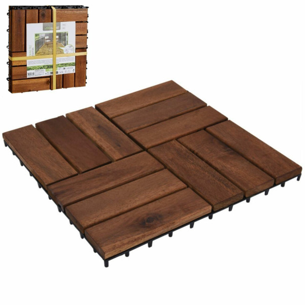 Płytki tarasowe z drewna akacjowego 30x30 cm kpl 4 szt.