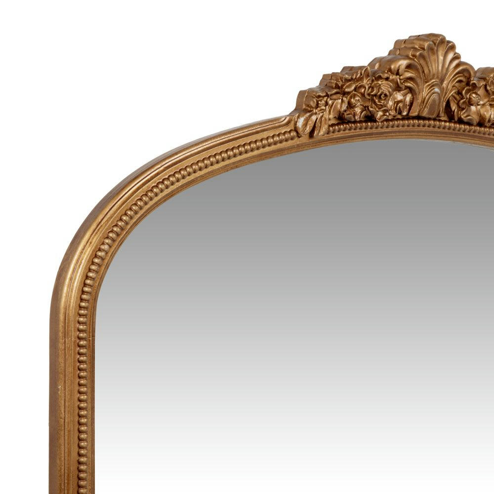 CAMILIA - Miroir à moulures dorées 71x57