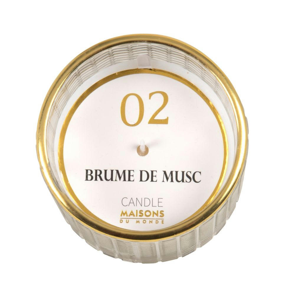 COLORAMA - Bougie parfumée en verre gris H7 100 g