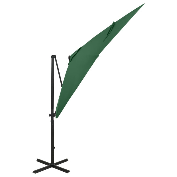 Parasol wiszący Zielony 250 cm vidaXL