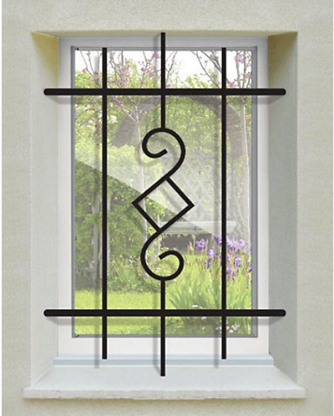 Grille de Defense Nectra pour Fenetre H 45 cm x L 60 cm (côte tableau)