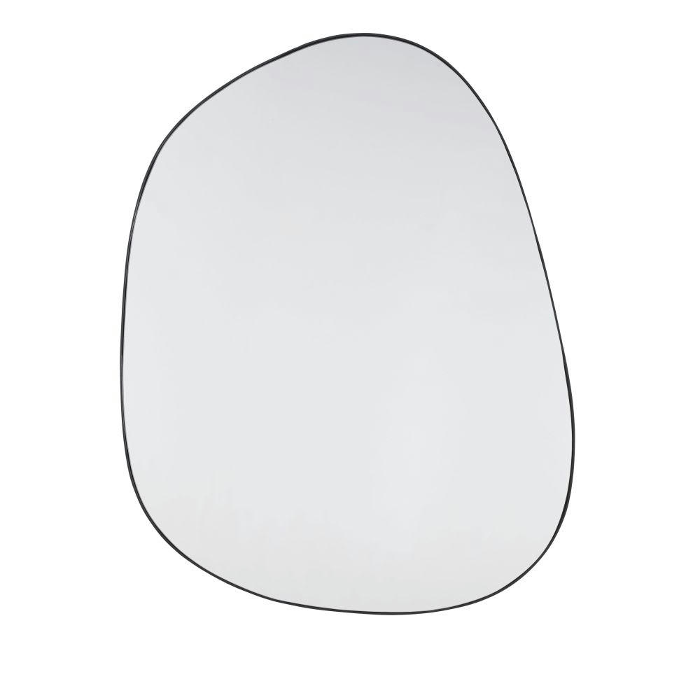 ORANA - Miroir organique en métal noir 111x86