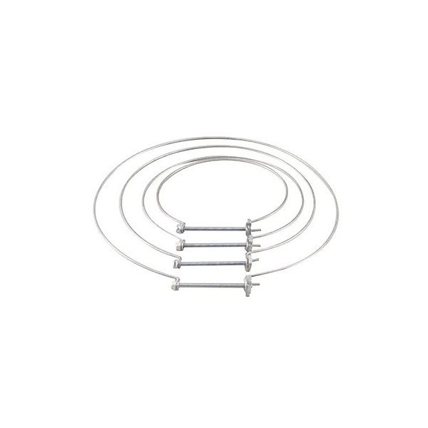 Lot de 10 colliers Monofil de serrage pour gaine flexible de ventilation - Diamètre (mm) 200