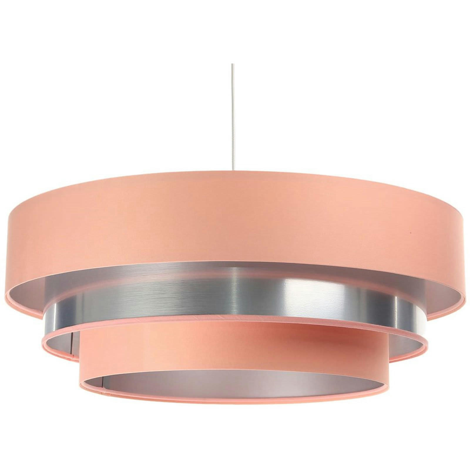 TRINITI - Suspension Tissu Rose 60x60x25 cm