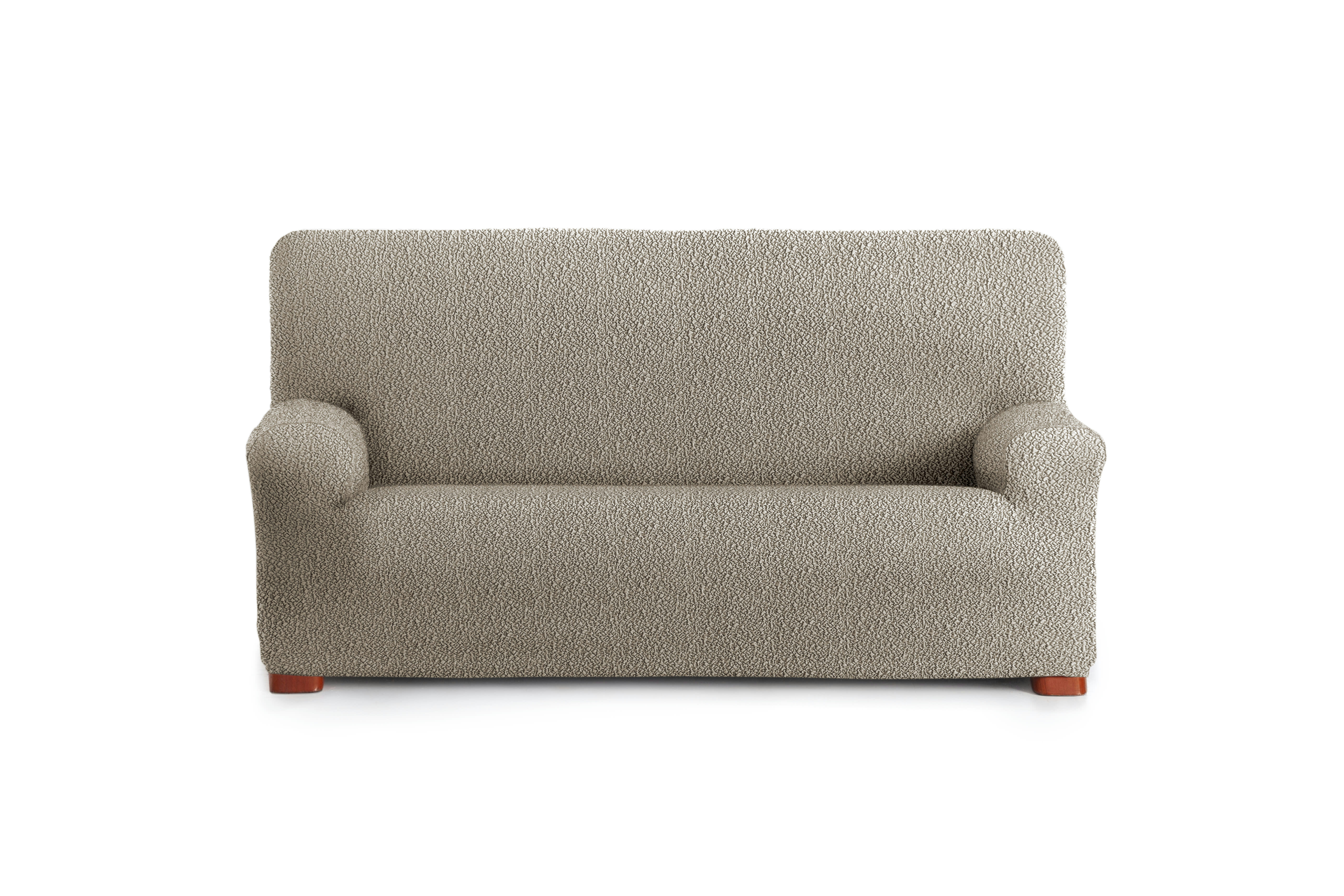 EYSA - Housse de canapé 2 places extensible taupe 140 - 200 cm