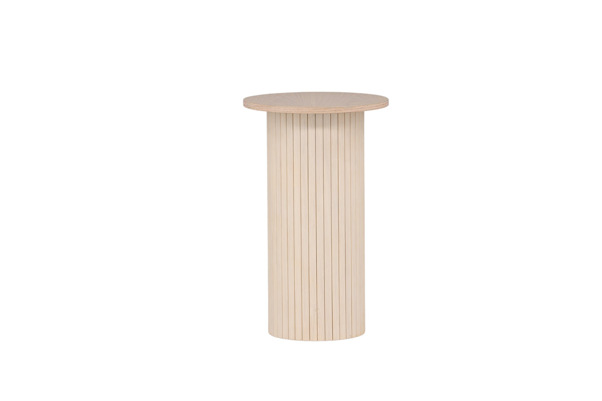 Rebellenclub Bijzettafel Pokka - Ø40 cm - Licht Eiken