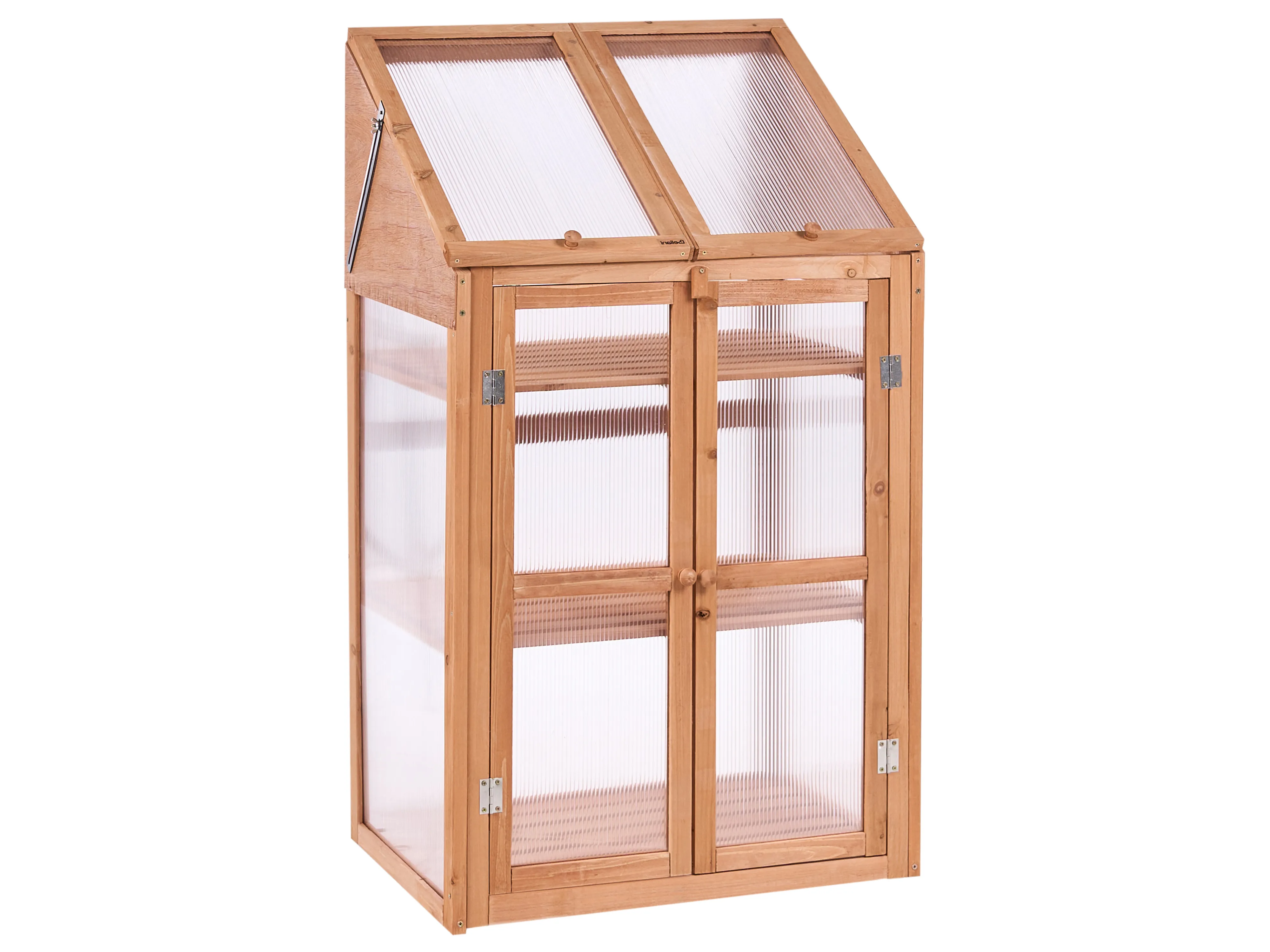 Balcony Greenhouse VOLVERA Fir Wood Light Brown 49 cm