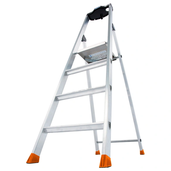 Stufen-Stehleiter »MONTO Solido«, 4 Sprossen, Aluminium