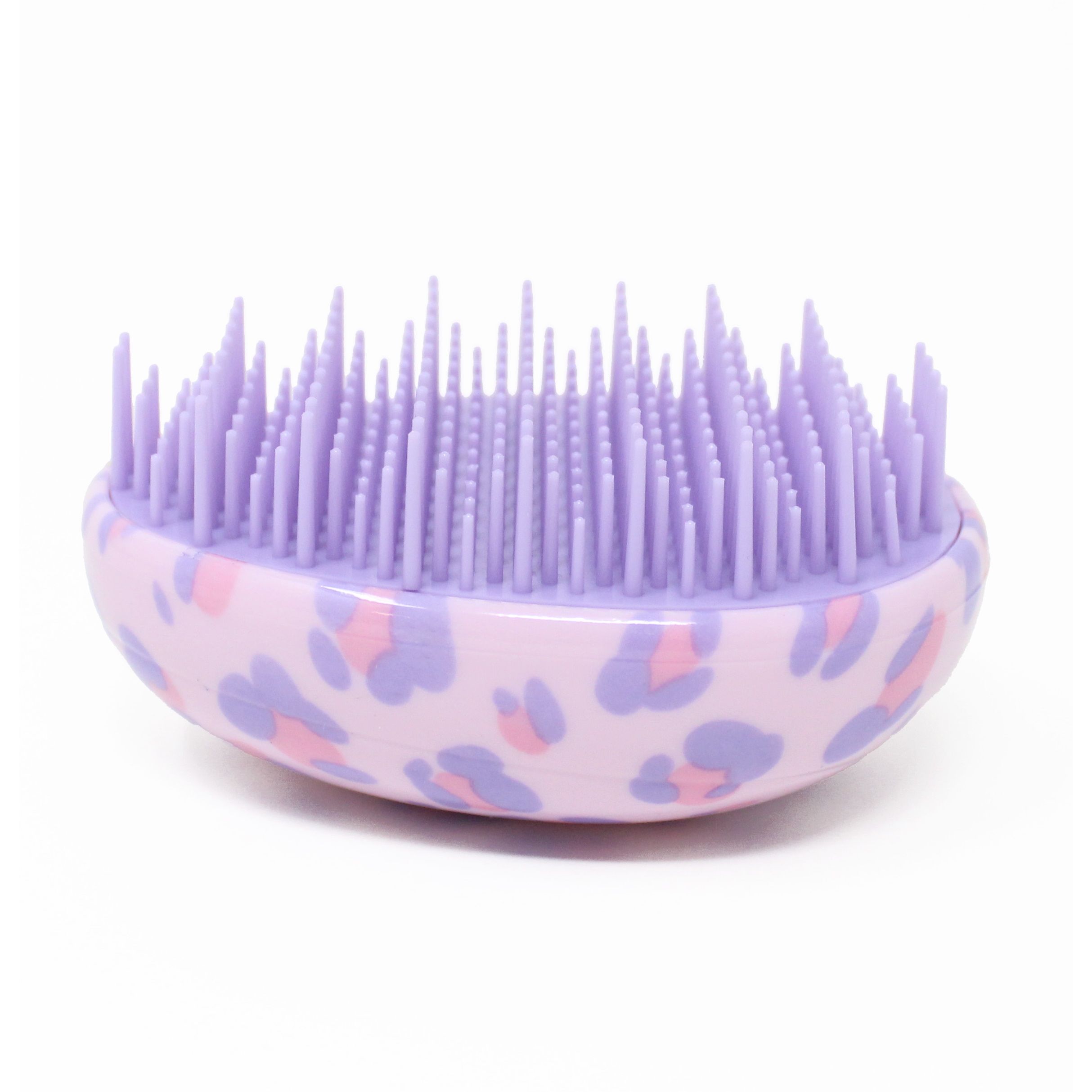 The Vintage Cosmetic Company Detangling Wet Dry Brush Lilac Leopard