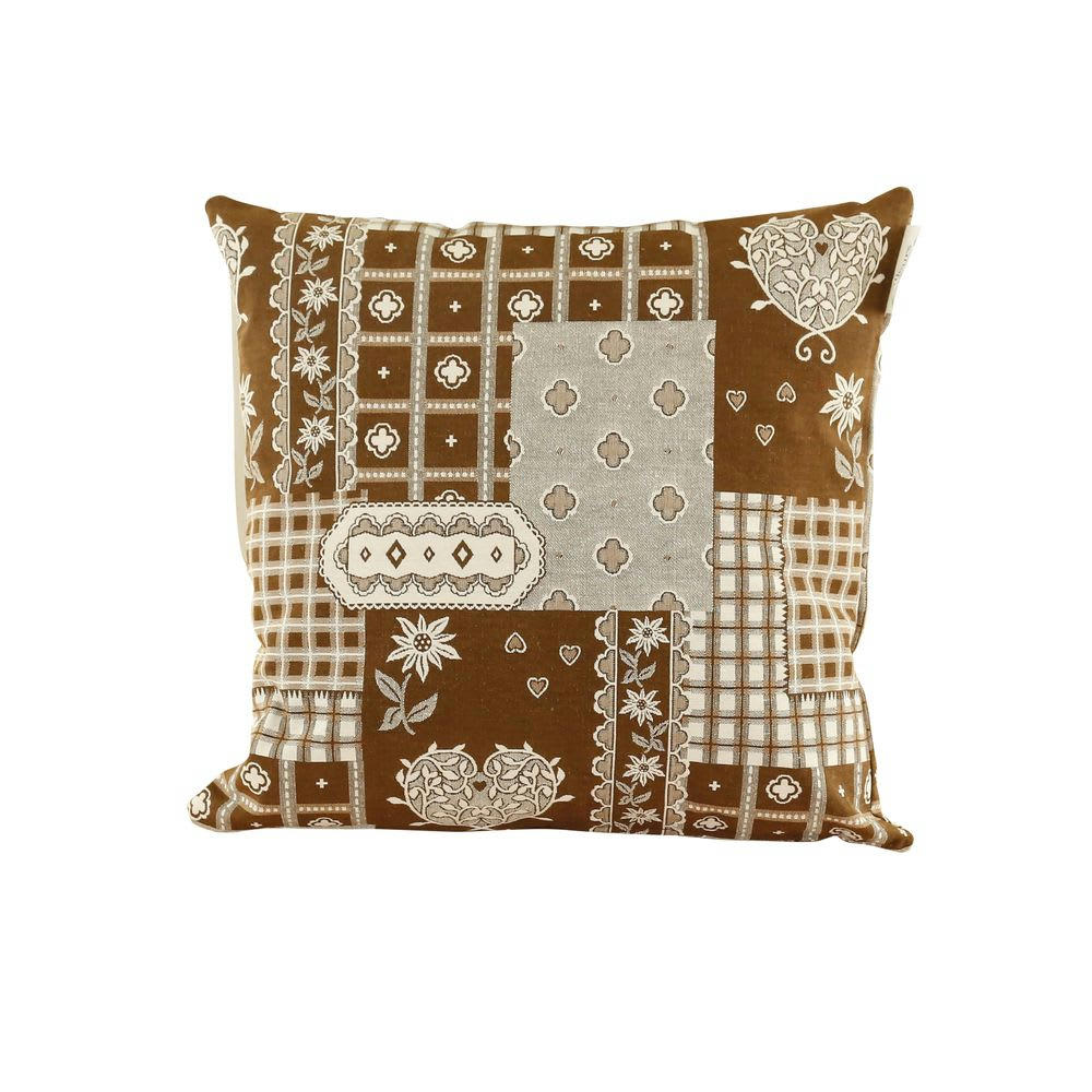 ASPIN - Coussin carré 40 x 40 cm Veneto marron