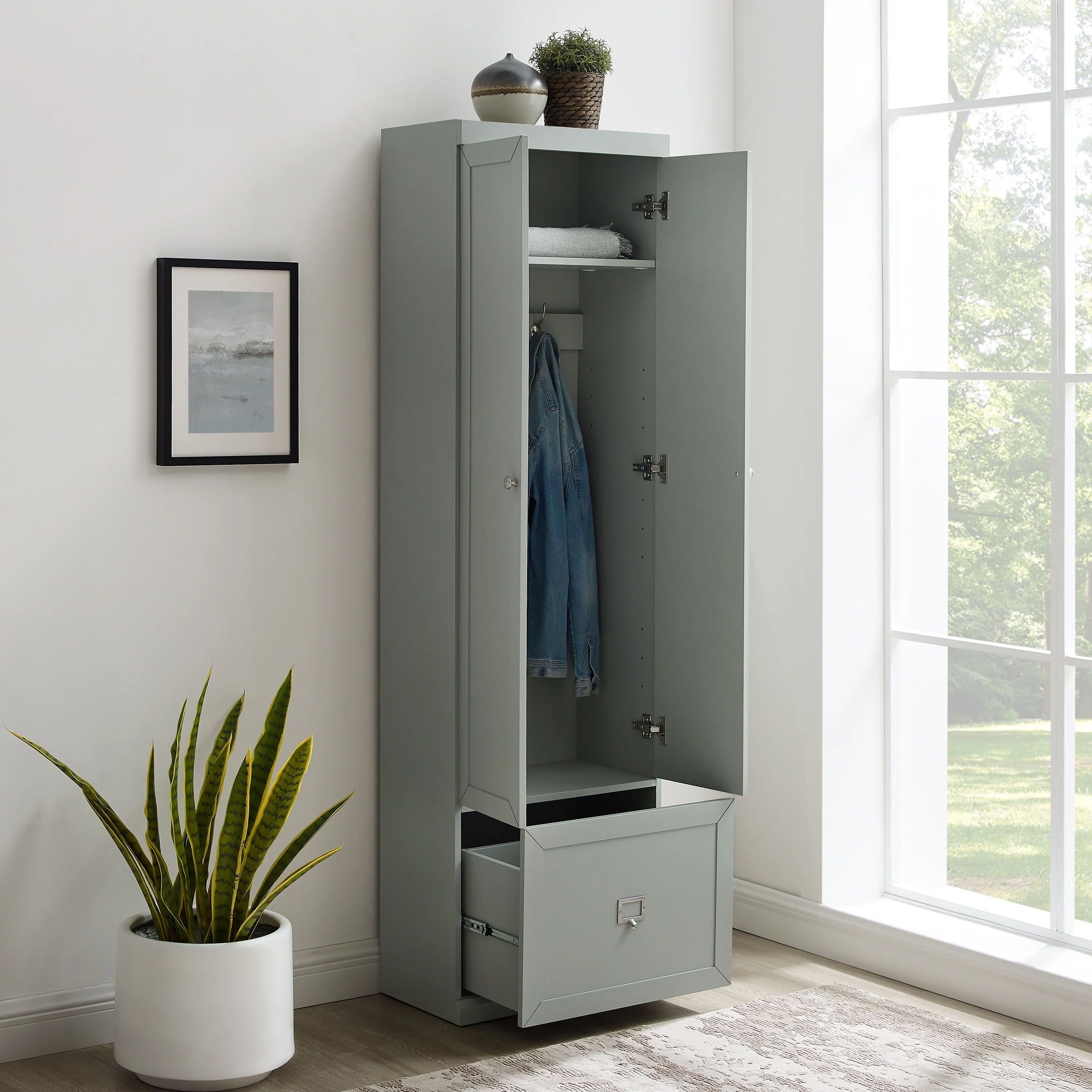 Crosley Harper Convertible Pantry Closet - 12.5 x 22 x 74